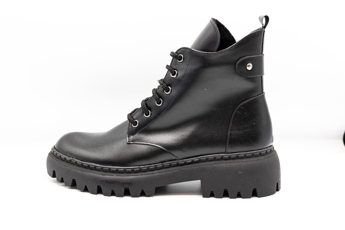 Ghete femei, piele naturala, NIK809NEGRU Femei